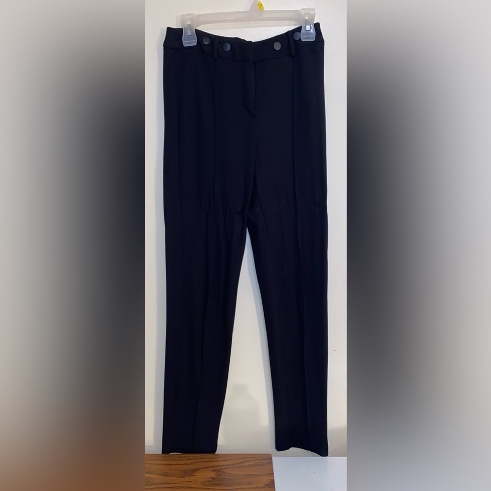 Tahari Dress Pants Women’s Black Straight Leg Stretch Size 6